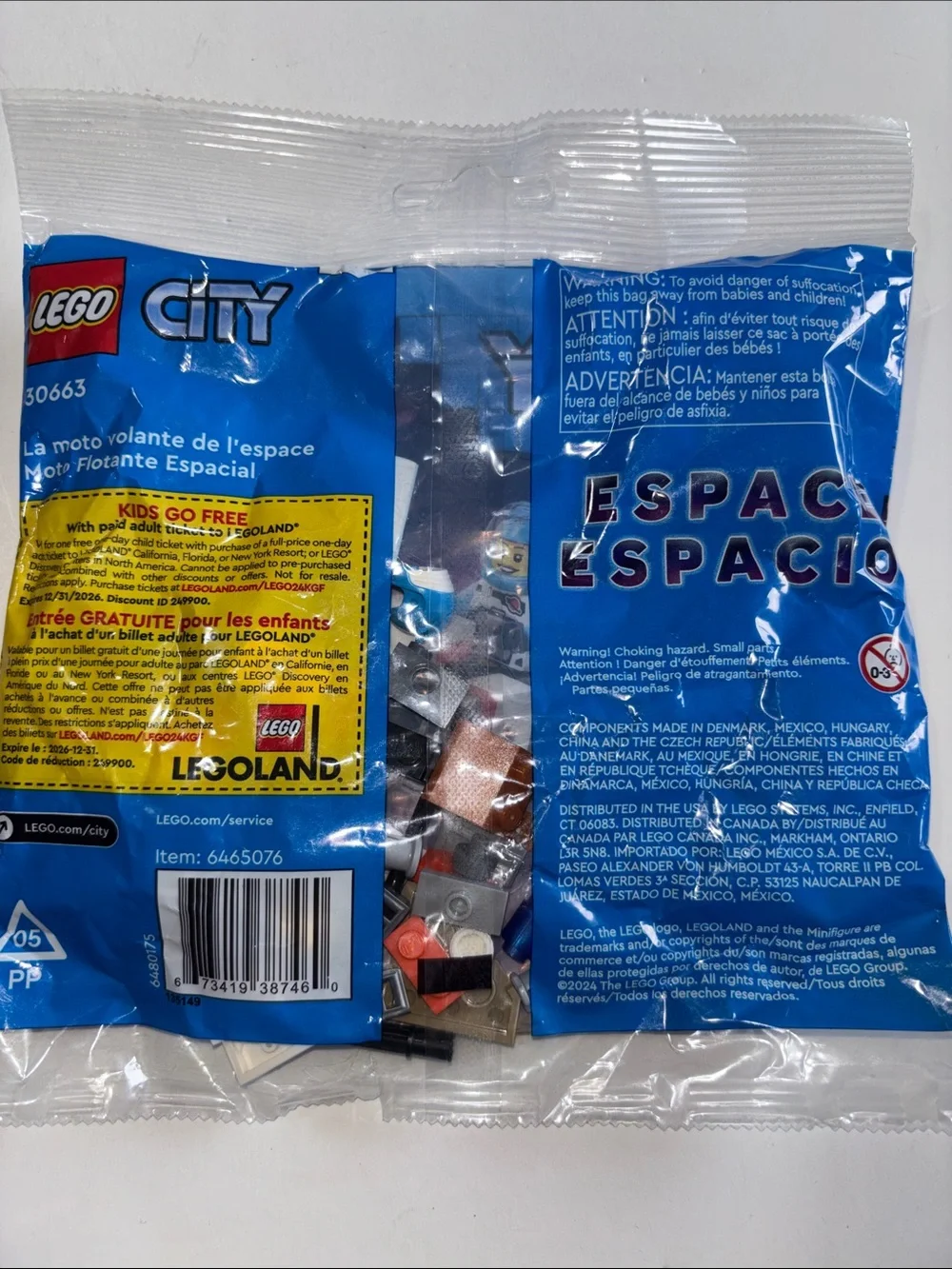 LEGO 30663 Space Hoverbike Lego City Polybag LEGO City Space Lego Astronaut NEW